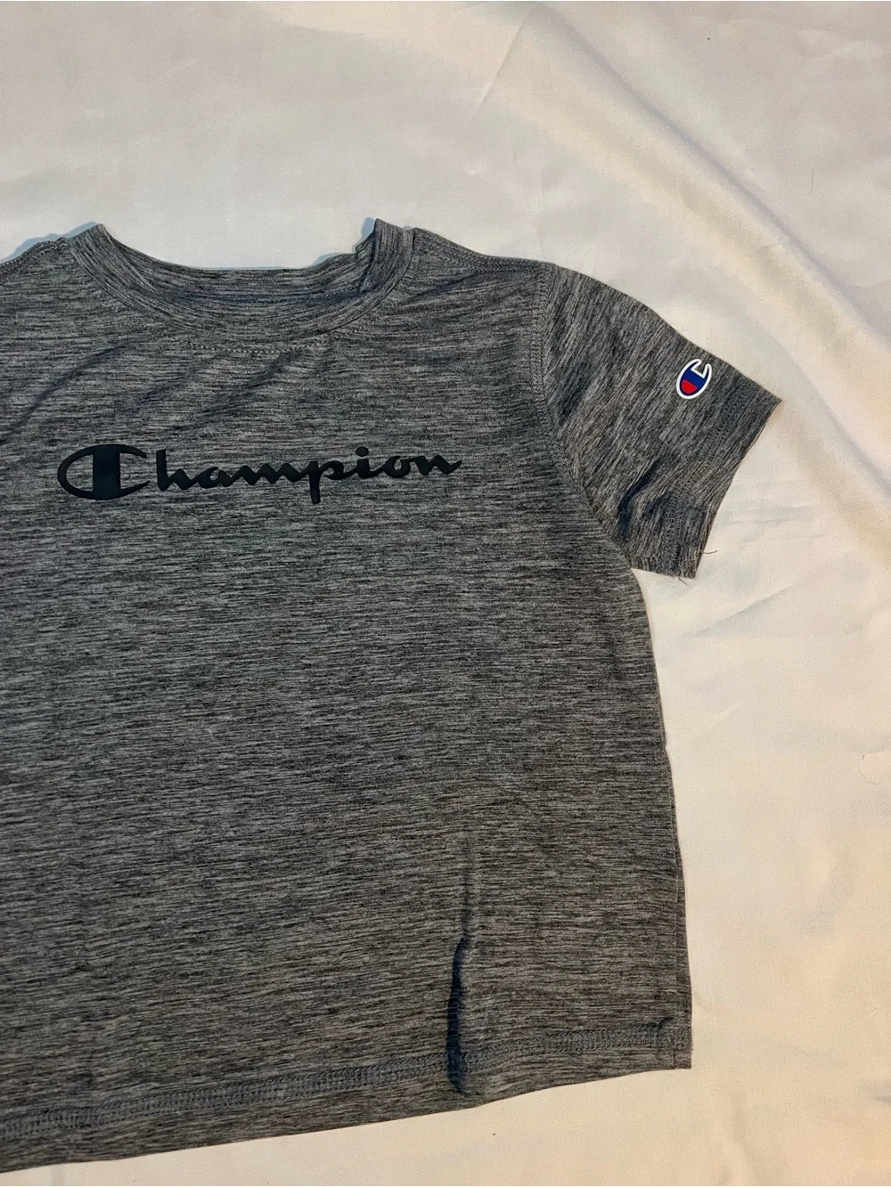 Champion Gray Tee with Black Athletic Shorts Size 12-18 Months